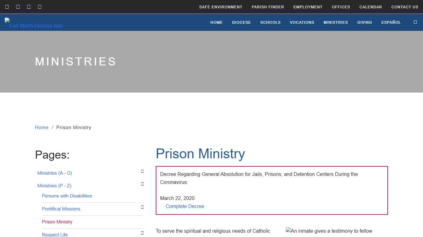 Prison Ministry